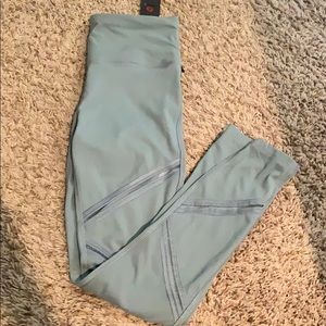 Fashion nova teal gray leggings